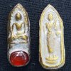 พระรอดหลังพระสีวลี เนื้อชิน มีเม็ดพระธาตุ กรุดอยไซ