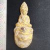 พระดอยไซขี่สิงห์โต เนื้อชินทอง เม็ดพระธาตุ กรุดอยไซ
