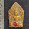 พระยอดขุนพลเนื้อชินทอง เม็ดพระธาตุ กรุดอยไซ