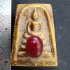 พระสมเด็จสองหน้าเนื้อดินทอง เม็ดพระธาตุ กรุดอยไซ
