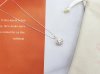 สร้อยคอแฟชั่นจี้ทรงกลมล้อมคริสตัลดีไซน์คลาสสิก ตัวเรือนสีเงิน (Classic Round Halo Crystal Silver Necklace)