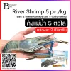 กุ้งแม่น้ำทั้งตัว 5 ตัวต่อกิโลกรัม (River Shrimp 5 pc./kg. (NW 100%)) Spec: 2 kg./pack