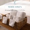 Fill Bliss White Haven Bath Towel