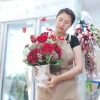 Red Flower Vase