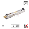 VFC Fowler Industries MKII Glock 19 Gen4 GBB Airsoft Complete Upper Slide Set - Stainless Steel