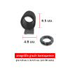 ยางลูกโป่ง Santoprene  ฐาน 4.8 มม x วง 6.5 มม (50 ม.) S76350