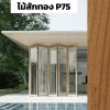 สีไม้สักทอง P75 : ชุดบานเฟี้ยม PREMIER FOLDING DOORS