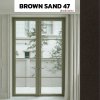 สี BROWN SAND 47 : ชุดบานเปิด / เปิดคู่ / กระทุ้ง EURO SERIES PREMIER