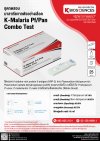 K-Malaria Pf/Pan Combo Test ชุดทดสอบ มาลาเรียจากตัวอย่างเลือด