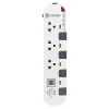 รางปลั๊ก (มอก.) 3 ช่อง+2USB ขาว-เทา โตชิโน P3375USB-3M