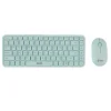 ชุดคีย์บอร์ดและเมาส์ไร้สาย S-Gear MKM411 สีเขียวมิ้นท์