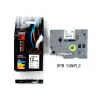 เทปพิมพ์อักษร 12มม. อักษรดำพื้นขาว RPM TZA-231