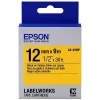 เทปพิมพ์อักษร 12 มม. ดำพื้นเทปเหลือง Epson LK-4YBP