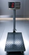 Ki เครื่องชั่งตั้งพื้นเสาพับ พิกัด 300 kg. ค่าละเอียด 100 g.