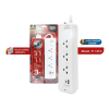 VEXXO SPORTEC ปลั๊กไฟ  มาตรฐาน มอก. 1 สวิตซ์ 3 ช่อง 1 USB-A 1 USB-C 5 เมตร P-131C