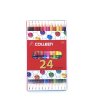 ดินสอสีไม้ คลอรีน 2 หัว 12 แท่ง 24 สี รุ่น 787