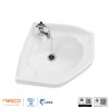 Sanitary ware: Wall-hung corner sink, CORAL model.