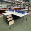 โต๊ะทำงานกลุ่ม 4 ที่นั่งทรง L