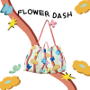 Big puff pastry orange flower dash
