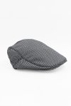 Checkered Black Beret Cap