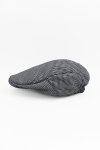 Checkered Black Beret Cap