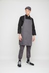 Greg Grey Adjustable Neck Strap Bib Apron