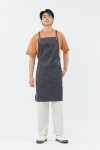 Tavern Charcoal  Cross-Tie Strap Bib Apron