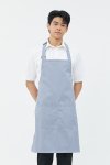 Greg Light Grey Adjustable Neck Strap Bib Apron