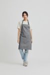 Combini Bib Apron - Charcoal
