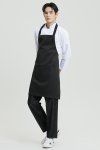 Greg Black Adjustable Neck Strap Bib Apron