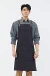 Tavern Black Cross-Tie Strap Bib Apron