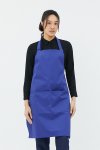 Greg Royal blue Adjustable Neck Strap Bib Apron