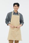 Combini Bib Apron - Caramel