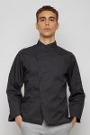 Denton Gray Pressed Button Longsleeves Chef Jacket