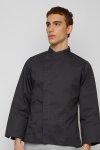 Denton Gray Pressed Button Longsleeves Chef Jacket
