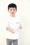 Pepe Kids White Longsleeves Chef Jacket