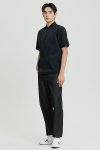 Sam Black Shortsleeves Chef Jacket with Buttons