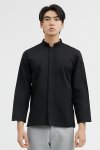 Nick Black Longsleeves Stretch Chef Jacket