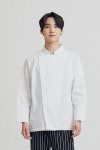 Jeff White Zipper Longsleeves Chef Jacket