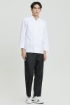 Sam White Longsleeves Chef Jacket with Buttons