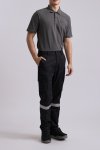 Black cargo pants with 3M reflective tape