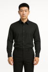 Men's black dress shirt