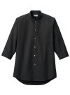 Men 3/4 Sleeves Stand Collar Shirts