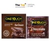 Onetouch ถุงยางอนามัย Chocolate ชนิดเรียบ บาง หอมกลิ่นช็อกโกแลต 3 ชิ้น น้ำมันซิลิโคน 550 มก. 52 มม.