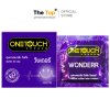 Onetouch ถุงยางอนามัย Wonderr (ขนาดใหญ่พิเศษ)60 มม. จำนวน 3 ชิ้น ชนิดเรียบ บาง น้ำมันซิลิโคน 550 มก.