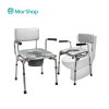FASICARE shower chair with toilet seat, model W-15, has backrest and armrests.