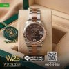 Rolex Datejust 31mm Steel & Pink Gold - Chocolate VI Diamond Dial - Oyster Bracelet