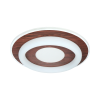 Ceiling lamp model 04-SL-8540-500, white/walnut wood.