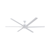 Ceiling fan, aluminum blades, model S-36, white, 84 inches.