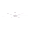 Ceiling fan with aluminum blades, model DC120-6014-N, 120 inches.